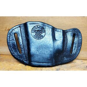 Bulldog Cases Brown Molded Leather Belt Slide Holster